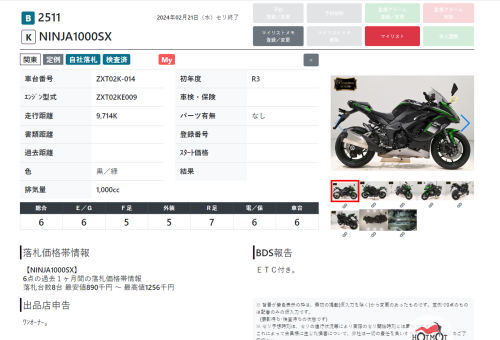 Мотоцикл KAWASAKI Z 1000SX 2021, Черный фото 18