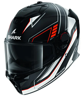 Шлем Shark SPARTAN GT PRO DOKHTA CARBON Black/White/Orange