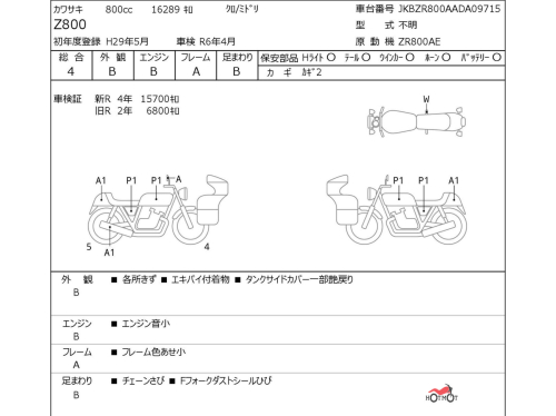 Мотоцикл KAWASAKI Z 800 2015, Черный фото 11