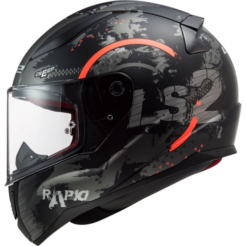 Шлем LS2 FF353 Rapid Circle Серо-оранжевый матовый