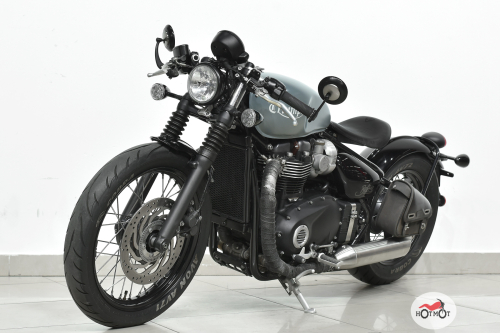 Мотоцикл TRIUMPH Bonneville Bobber 2017, серый фото 2