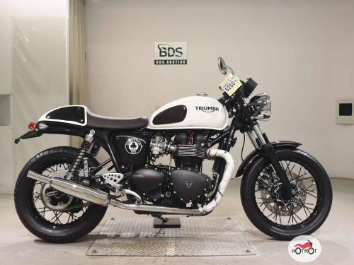 Мотоцикл TRIUMPH Thruxton 2015, белый фото 2