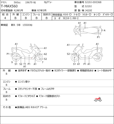 Скутер YAMAHA TMAX 2020, Черный фото 11