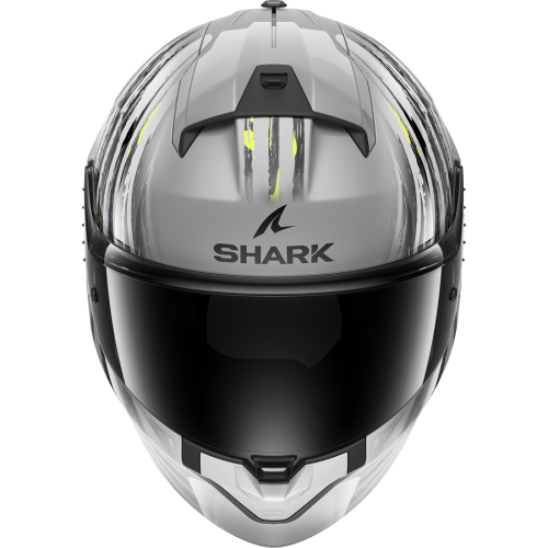 Шлем Shark RIDILL 2 ASSYA Silver/Anthracite/Yellow фото 3
