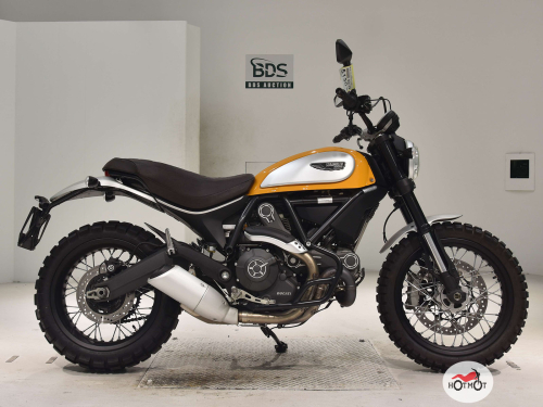 Мотоцикл DUCATI Scrambler 800 2016, желтый фото 2