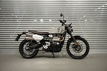 Мотоцикл Triumph Scrambler 2024, СЕРЫЙ