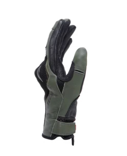 Перчатки комбинированные Dainese KARAKUM ERGO-TEK Black/Army-Green фото 2