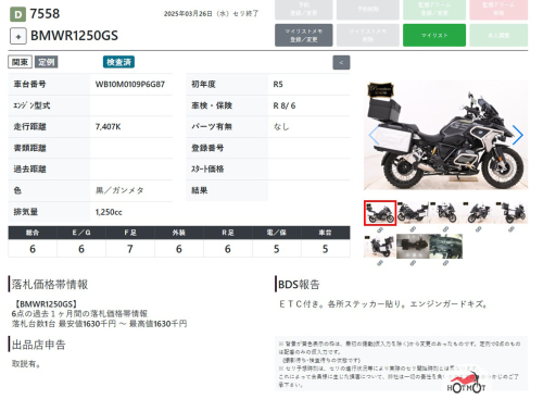Мотоцикл BMW R 1250 GS 2023, черный фото 8