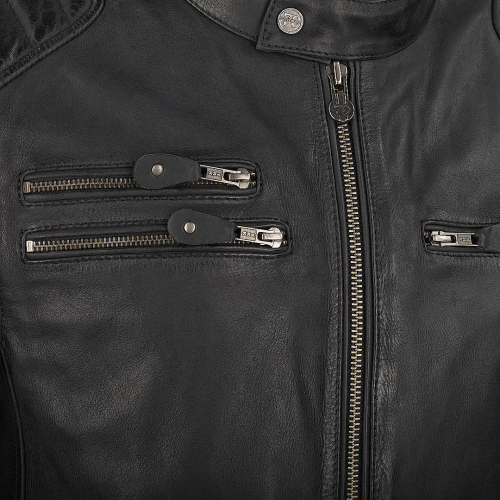 Куртка кожаная Segura VENTURA Black/Grey фото 4