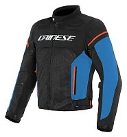 Куртка текстильная Dainese AIR FRAME D1 TEX Black/Light-Blue/Fluo-Red