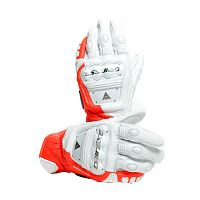 Спортивные мотоперчатки Dainese 4-STROKE 2 White/Fluo-Red