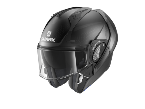 Шлем SHARK EVO GT ENCKE MAT Black/Grey фото 3