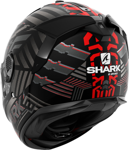 Шлем Shark SPARTAN GT E-BRAKE BCL. MICR. MAT Black/Grey/Red фото 2