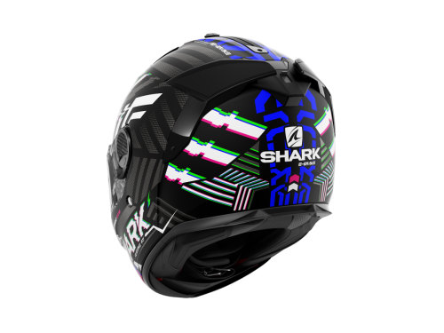 Шлем Shark SPARTAN GT E-BRAKE BCL. MICR. MAT Black/Blue/Anthracite фото 3