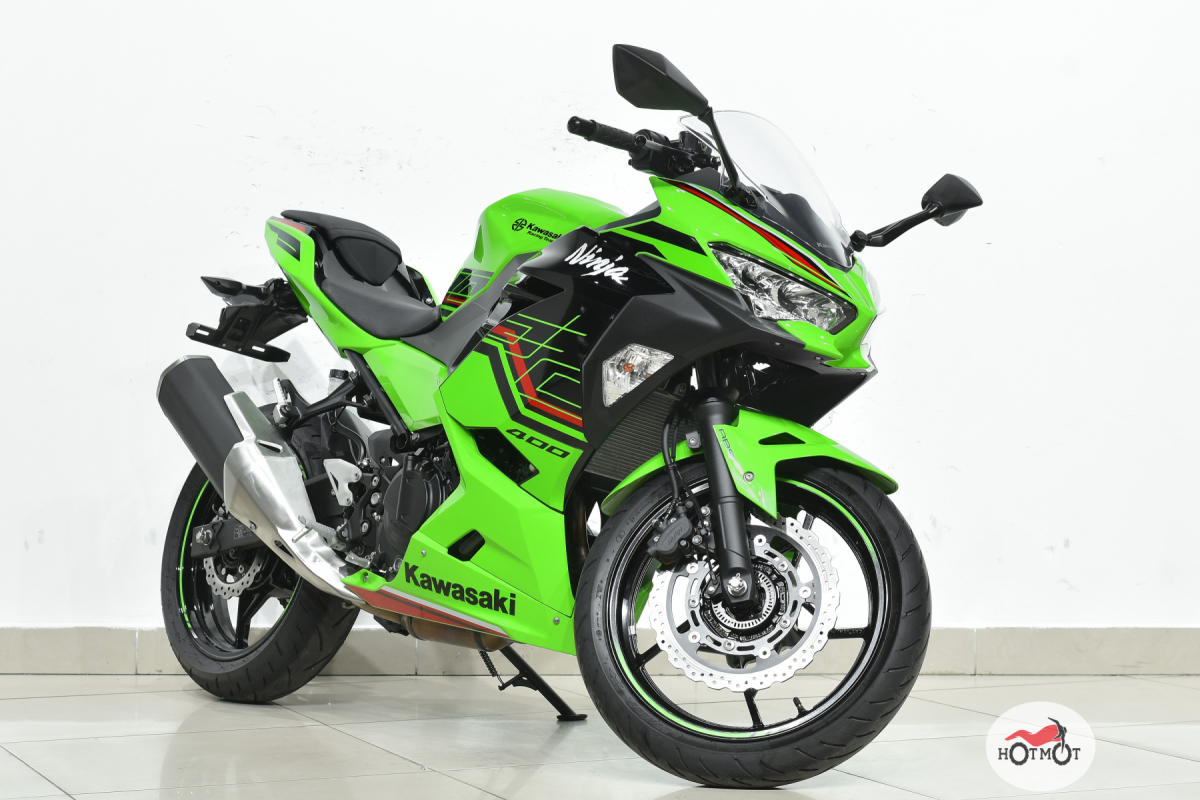 Купить Мотоцикл KAWASAKI Ninja 400 2023, Зеленый по лучшей цене с доставкой  - интернет магазин ХОТМОТ