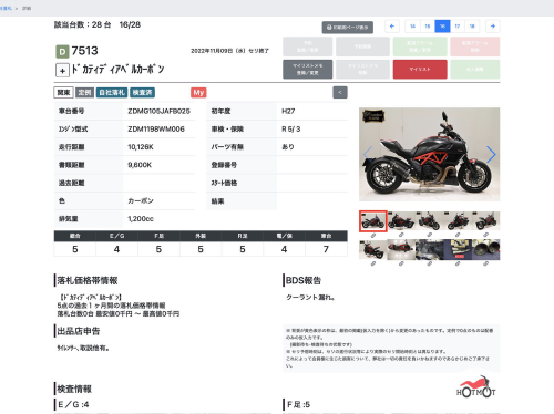 Мотоцикл DUCATI Diavel 2015, Черный фото 13