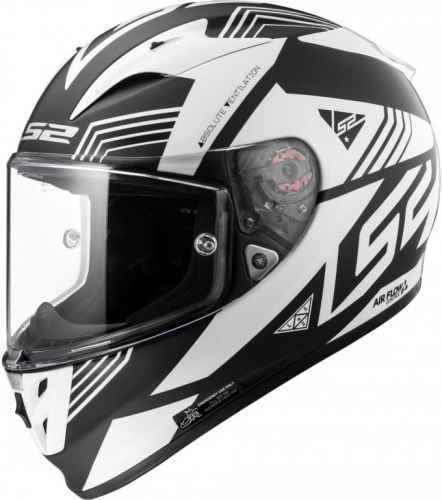Шлем LS2 FF323 Arrow R Evo Neon Черно-Белый