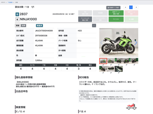 Мотоцикл KAWASAKI Z 1000SX 2011, Зеленый фото 13