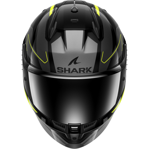 Шлем Shark D-SKWAL 3 SIZLER Black/Anthracite/Yellow фото 3
