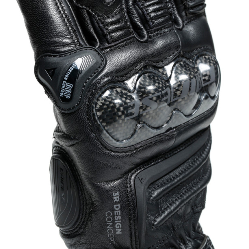 Перчатки кожаные Dainese CARBON 3 LONG Black/Black фото 6