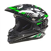  Шлем кроссовый AiM JK803S Green/Black