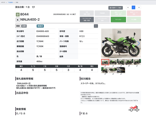 Мотоцикл KAWASAKI NINJA400-2 2018, Зеленый фото 11