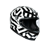 Шлем интеграл AGV K-6 MULTI Secret Black/White