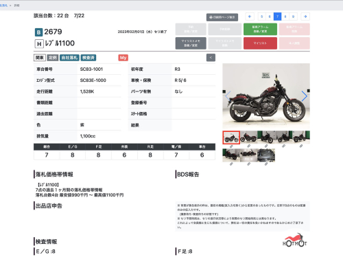 Мотоцикл HONDA CMX 1100 Rebel 2021, Красный фото 11