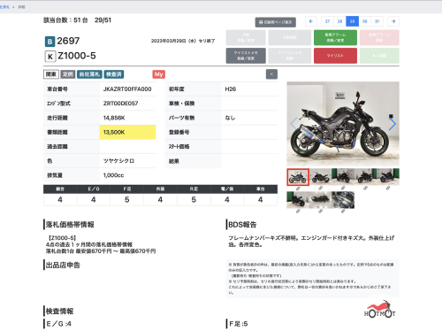 Мотоцикл KAWASAKI Z 1000 2015, Черный фото 13