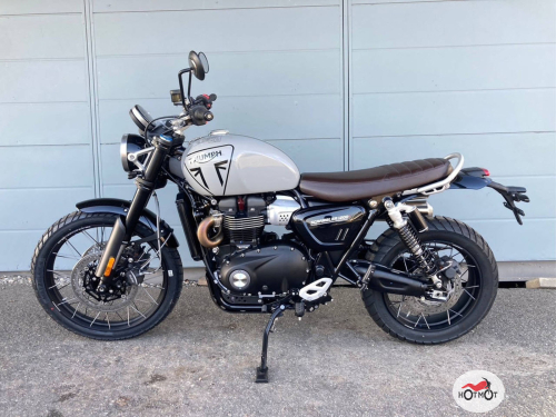 Мотоцикл TRIUMPH Scrambler 2024, серый