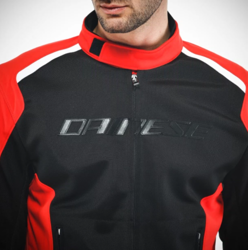 Куртка текстильная Dainese HYDRAFLUX 2 AIR D-DRY® JACKET Black/Lava-Red фото 4
