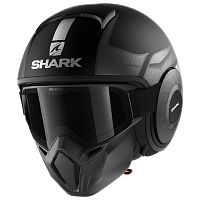 Шлем Shark STREET DRAK TRIBUTE RM MAT Black/Chrome/Silver
