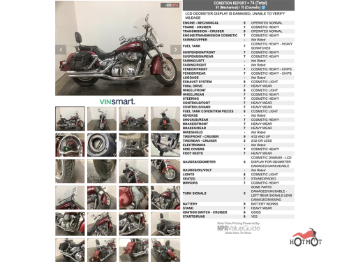 Мотоцикл HONDA VTX 1300  2006, Красный фото 11