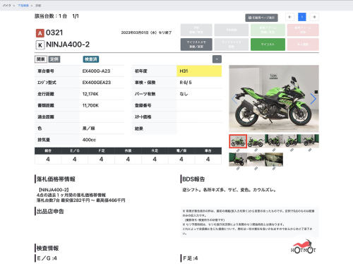 Мотоцикл KAWASAKI Ninja 400 2020, Зеленый фото 13