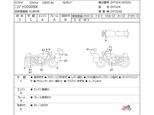 Мотоцикл KAWASAKI Z 1000SX 2020, Черный фото 6