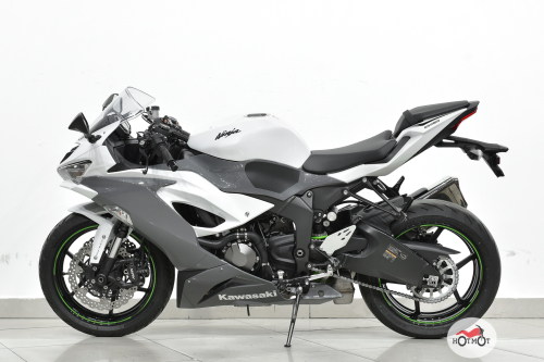 Мотоцикл KAWASAKI ZX-6 Ninja 2021, белый фото 4