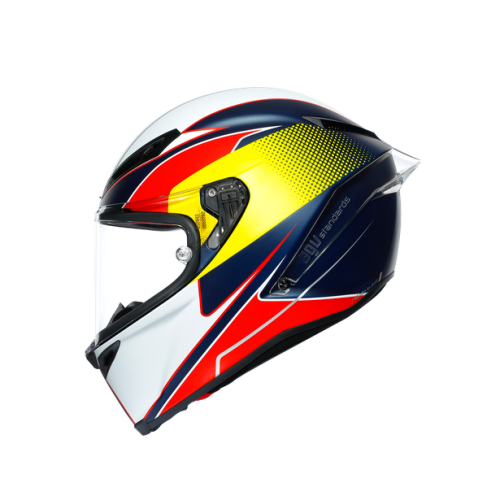 Шлем AGV CORSA R MULTI Supersport Blue/Red/Yellow фото 6