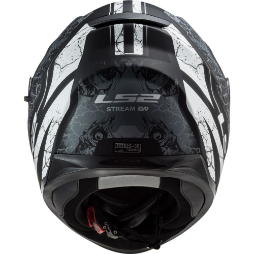 Шлем LS2 FF320 Stream Throne Черно-серый матовый фото 2
