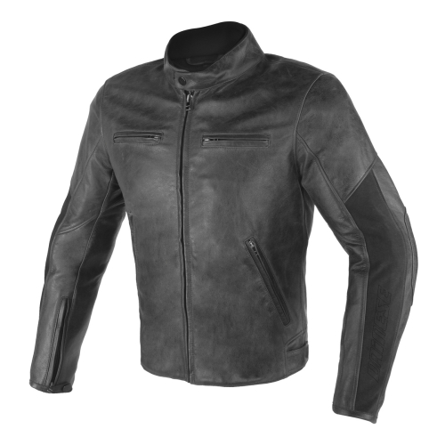 Куртка кожаная Dainese Stripes D1 Leather Jacket Nero