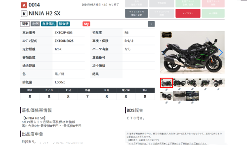 Мотоцикл KAWASAKI Ninja H2 SX 2024, черный фото 11