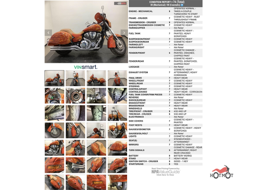 Мотоцикл HONDA VTX 1800  2003, Оранжевый фото 11