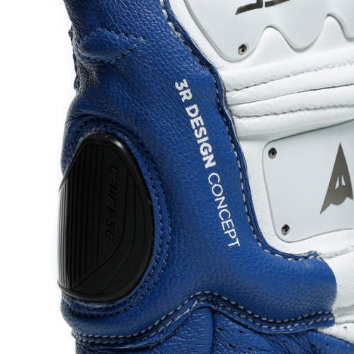 Перчатки кожаные Dainese 4-STROKE 2 White/Light-Blue фото 3