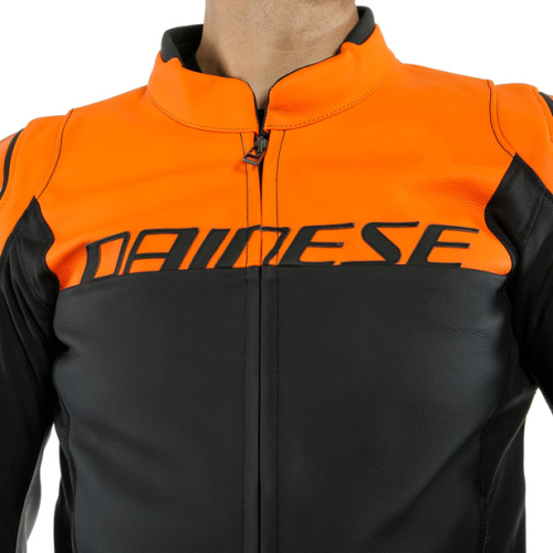 Куртка кожаная Dainese AGILE Black-Matt/Orange/Charcoal-Gray фото 3