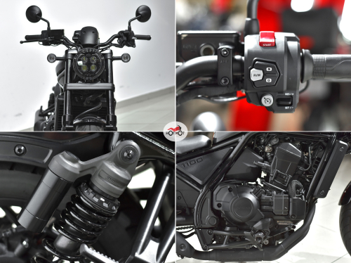 Мотоцикл HONDA CMX 1100 Rebel 2023, черный фото 10