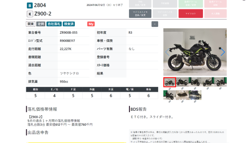 Мотоцикл KAWASAKI Z 900 2021, черный фото 12