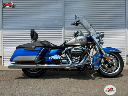 Мотоцикл Harley-Davidson Road King 2018, БЕЛЫЙ, СИНИЙ