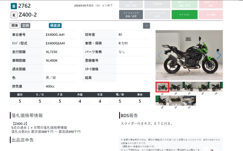 Мотоцикл KAWASAKI Z 400 2019, Черный фото 9