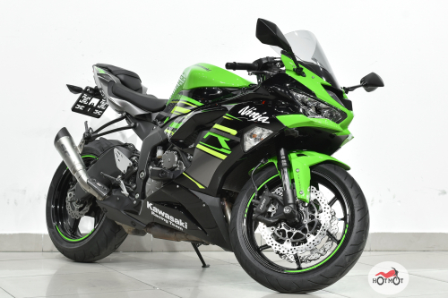 Мотоцикл KAWASAKI ZX-6R 2019, зеленый, черный