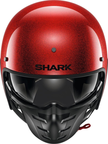 Шлем Shark S-DRAK FIBER BLANK GLITTER Red фото 3