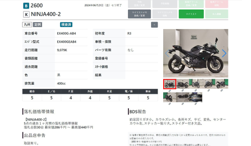 Мотоцикл KAWASAKI Ninja 400 2021, черный фото 13